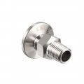 Uxcell Pipe Fitting 1 4 Pt Male Threaded To 18 Ferrule Stainless Steel Clamp Pack Of 2