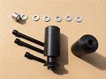 No Cut Frame Slider Crash Protector For 2006 2007 Yamaha Yzf R6 Yzfr6 Black