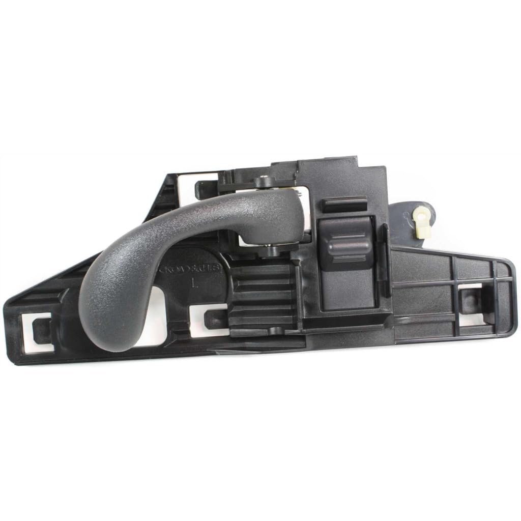Interior Door Handle Pair For Chevy S10 1999 2000 2001 2002 2003 2004 Front Driver And Passenger Side Textured Black With Lock