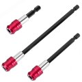 Magnetic Drill Bit Extension Set 12-piece Quick Release Screwdriver Extender Adapter With 1 4 Inch Hex Shank 3 Sizes 2  6 