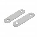 Uxcell 60mmx16mmx2mm Stainless Steel Straight Joining Mending Flat Repair Plates 30pcs