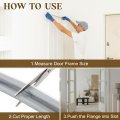 20ft Kerf Weather Stripping Door Seal V-shaped Strip Foam Soundproof Weatherstripping For Large Gap Insulation White Cover Grey