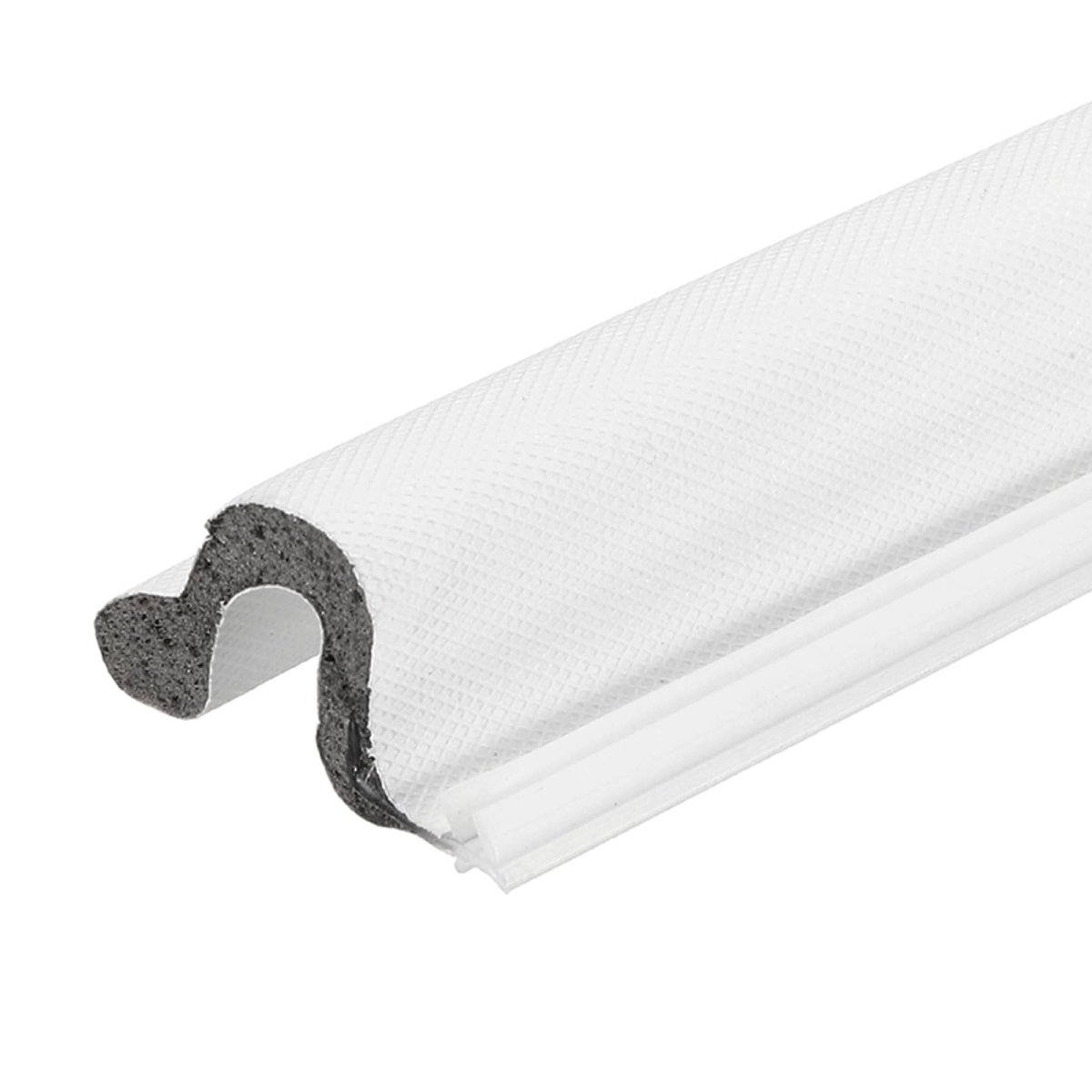 20ft Kerf Weather Stripping Door Seal V-shaped Strip Foam Soundproof Weatherstripping For Large Gap Insulation White Cover Grey