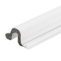 20ft Kerf Weather Stripping Door Seal V-shaped Strip Foam Soundproof Weatherstripping For Large Gap Insulation White Cover Grey 