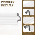20ft Kerf Weather Stripping Door Seal V-shaped Strip Foam Soundproof Weatherstripping For Large Gap Insulation White Cover Grey