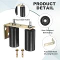 2 Set Slide Gate Guide Roller 3 94 L-rear Post Bracket Nylons Adjustable Sliding Hardware Roller Kit For Grates Barn Rolling