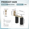 2 Set Slide Gate Guide Roller 3 94 L-rear Post Bracket Nylons Adjustable Sliding Hardware Roller Kit For Grates Barn Rolling