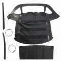 Soft Top Replacement For R107 280sl 560sl 380sl 450sl 1972-1989 Twill Vinyl With Plastic Windows Black 