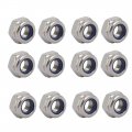 Uxcell 12pcs M8 X 1mm Pitch Metric Fine Thread 304 Stainless Steel Hex Lock Nuts