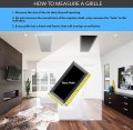 8 X 20 Return Air Grille Sidewall And Ceiling Hvac Vent Duct Cover Diffuser White Outer Dimensions 9 75w 21 75 H