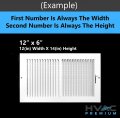 8 X 20 Return Air Grille Sidewall And Ceiling Hvac Vent Duct Cover Diffuser White Outer Dimensions 9 75w 21 75 H