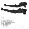 Usonline911 1 Pair Left Right Black Brake Clutch Lever Replacement For 2008 Harley-davidson Electra Glide Ultra Classic Peace