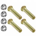 Caltric 4x Wheel Stud With Flange Nuts Compatible Polaris