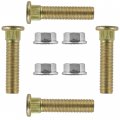 Caltric 4x Wheel Stud With Flange Nuts Compatible Polaris