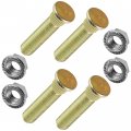 Caltric 4x Wheel Stud With Flange Nuts Compatible Polaris
