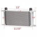 G-plus An10-10an 19 Row Engine Oil Cooler Silver English-style Set