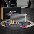 G-plus An10-10an 19 Row Engine Oil Cooler Silver English-style Set
