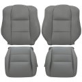 Driver Passenger Bottom Top Lean Back Perforated Leather Seat Covers Gray For Acura Tl 2005 2006 2007 2008 