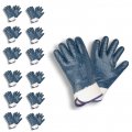 Cordova 6860r-10 Standard Dipped Nitrile Gloves Rough Fully Coated Jersey Lined Safety Cuff 10 X-large 12-pack 
