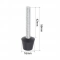 Uxcell Toggle Clamp Foot Rubber Head Carbon Steel M6x56mm 10pcs