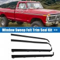 X Autohaux 4pcs Weatherstrip Window Trim Seal Belt Car Inner Outer Ford F-150 F-250 F-350 1984-1997 For Bronco 1985-1996
