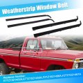 X Autohaux 4pcs Weatherstrip Window Trim Seal Belt Car Inner Outer Ford F-150 F-250 F-350 1984-1997 For Bronco 1985-1996