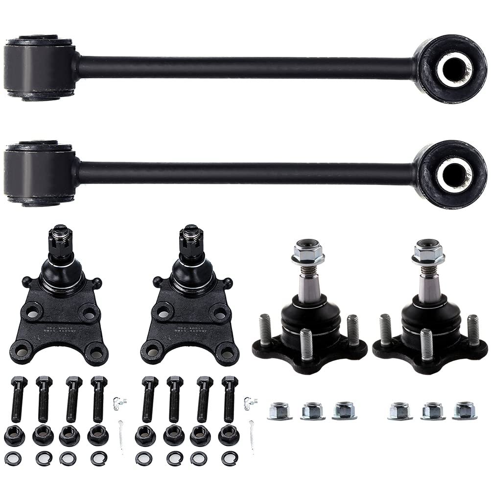 6 Piece Suspension Kit For Chevrolet Colorado And Gmc Canyon 2004 2012 Front Sway Bar End Links K80861 Upper Ball Joints K80984
