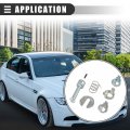 Motoforti Door Lock Repair Kit Cylinder For Bmw M3 2001-2006 Metal Silver Tone