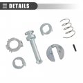 Motoforti Door Lock Repair Kit Cylinder For Bmw M3 2001-2006 Metal Silver Tone