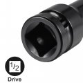 Uxcell 1 2 Drive By 17mm Thin Wall Deep Impact 6 Point Socket High Carbon Steel Metric Sizes
