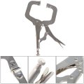 5-pack 6in C Clamp Lock Pliers With Swivel Pad For Craftsmen Home Workshop Welding And Electrician Maintenance 