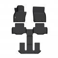 Ikon Motorsports 3d Tpe Floor Mats For 2024 Mazda Cx-90 All Weather Waterproof Anti-slip Liners Front 2nd Row Set Car Interior
