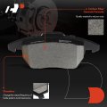 A-premium Front Ceramic Disc Brake Pads Set Compatible With Select Audi And Volkswagen Models For Jetta 2005-2018 Golf Passat