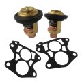 2 Pack Marine Thermostat Cover Gasket For Yamaha 2-stroke 3-250hp Outboard Replaces 6e5-12411-00 6e5124110 Fix Temp 