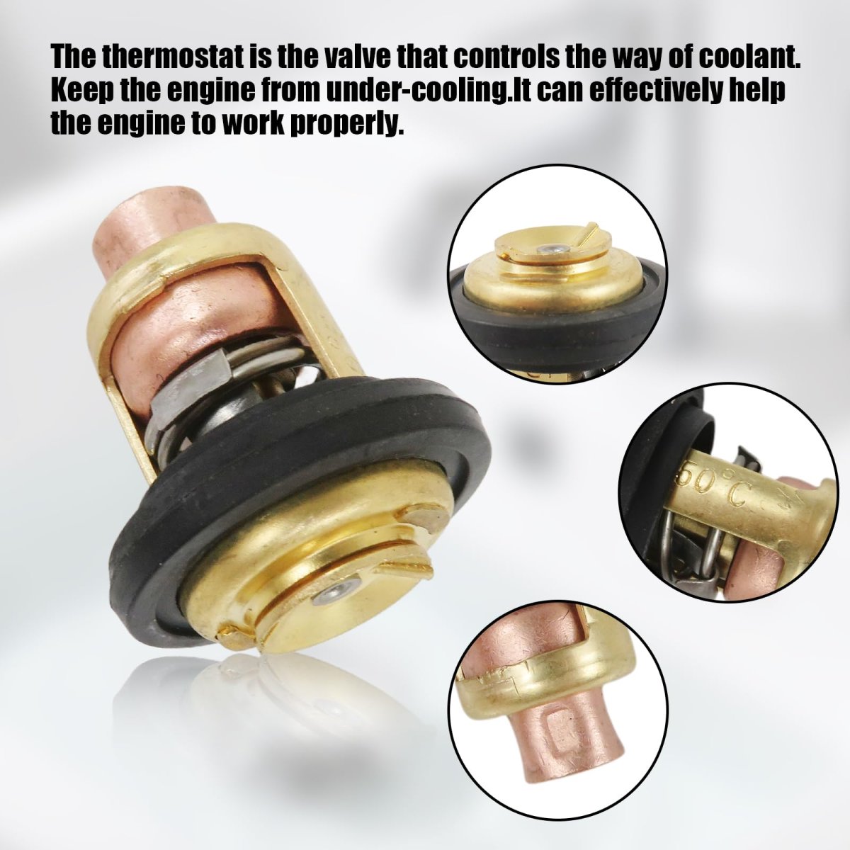 2 Pack Marine Thermostat Cover Gasket For Yamaha 2-stroke 3-250hp Outboard Replaces 6e5-12411-00 6e5124110 Fix Temp