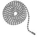 3 Foot Length Ball Chains 6 Size Stainless Steel With Matching Connectors Pack 