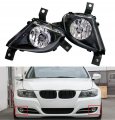 Pair Of Front Fog Driving Lamps For Bmw E90 E91 328i 335i 2009 2011 Halogen Daytime Running Lights Clear Lens Left And Right 