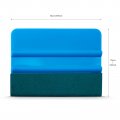 Foshio Vinyl Wrap Scraper 4 With Microfiber Suede Felt Edge For Window Coloring Logo Making And Sticker Application Tool 3 Pack