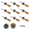 10 Sets Of 1176 Bulb With Socket And 3 Wire Double Contact Pigtail For Back Up Park Stop Tail Turn Lighting