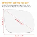 X Autohaux Mirror Glass Heated With Backing Plate Right Side Rear View For Audi Q5 Q7 Sq5