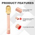 3 8 Sae 45 Degree Brass Pipe Fitting Pcs Flare Connector Male Thread Adapter And Copper Tube For Air Conditioner Hvac