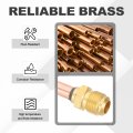 3 8 Sae 45 Degree Brass Pipe Fitting Pcs Flare Connector Male Thread Adapter And Copper Tube For Air Conditioner Hvac