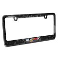 Cadillac V Logo Real Black Forged Carbon Fiber License Plate Frame Glossy Finish Universal Fit For Cars 12 X 6 In Us Standard 