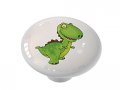 Gotham Decor Little Green T Rex Ceramic Drawer Knob 