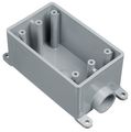 Lamson And Sessons E980efn-ctn 3 4 In Single Gang Electrical Boxes Durable Plastic Pvc Field Service Outlet Ul Csa Certified 24 
