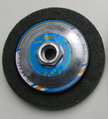 Wisdom 7-inch By 7 8-inch Arbor Surface Preparation Wheel With Hub Silicon Grade 320 24-sps7h-2