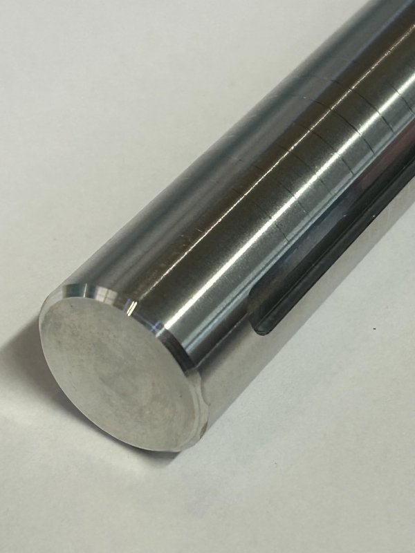 Aluminum Axle 1 In Diameter 15 Long For Drag Race Mini Bikes 6061 With 14 Keyway Polished Finish