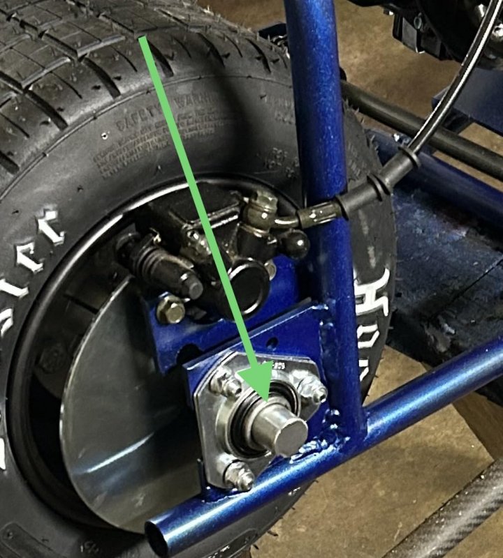 Aluminum Axle 1 In Diameter 15 Long For Drag Race Mini Bikes 6061 With 14 Keyway Polished Finish