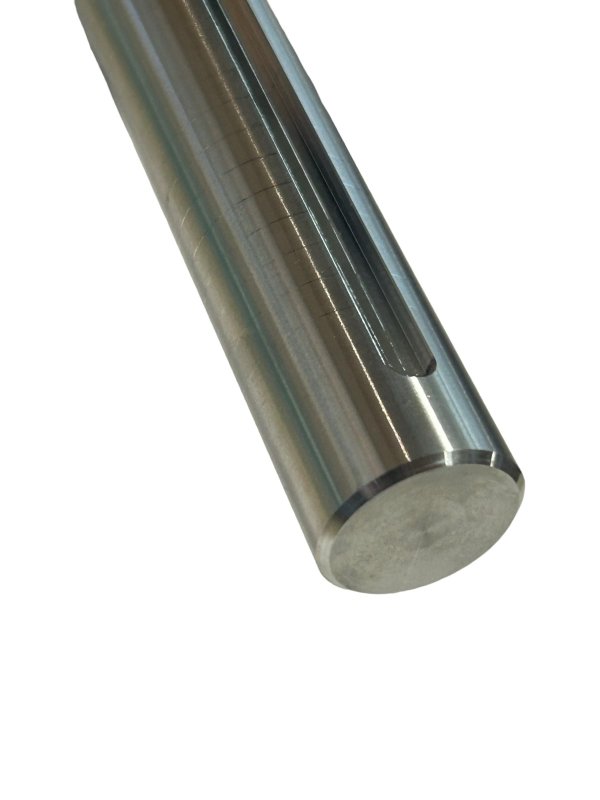 Aluminum Axle 1 In Diameter 15 Long For Drag Race Mini Bikes 6061 With 14 Keyway Polished Finish