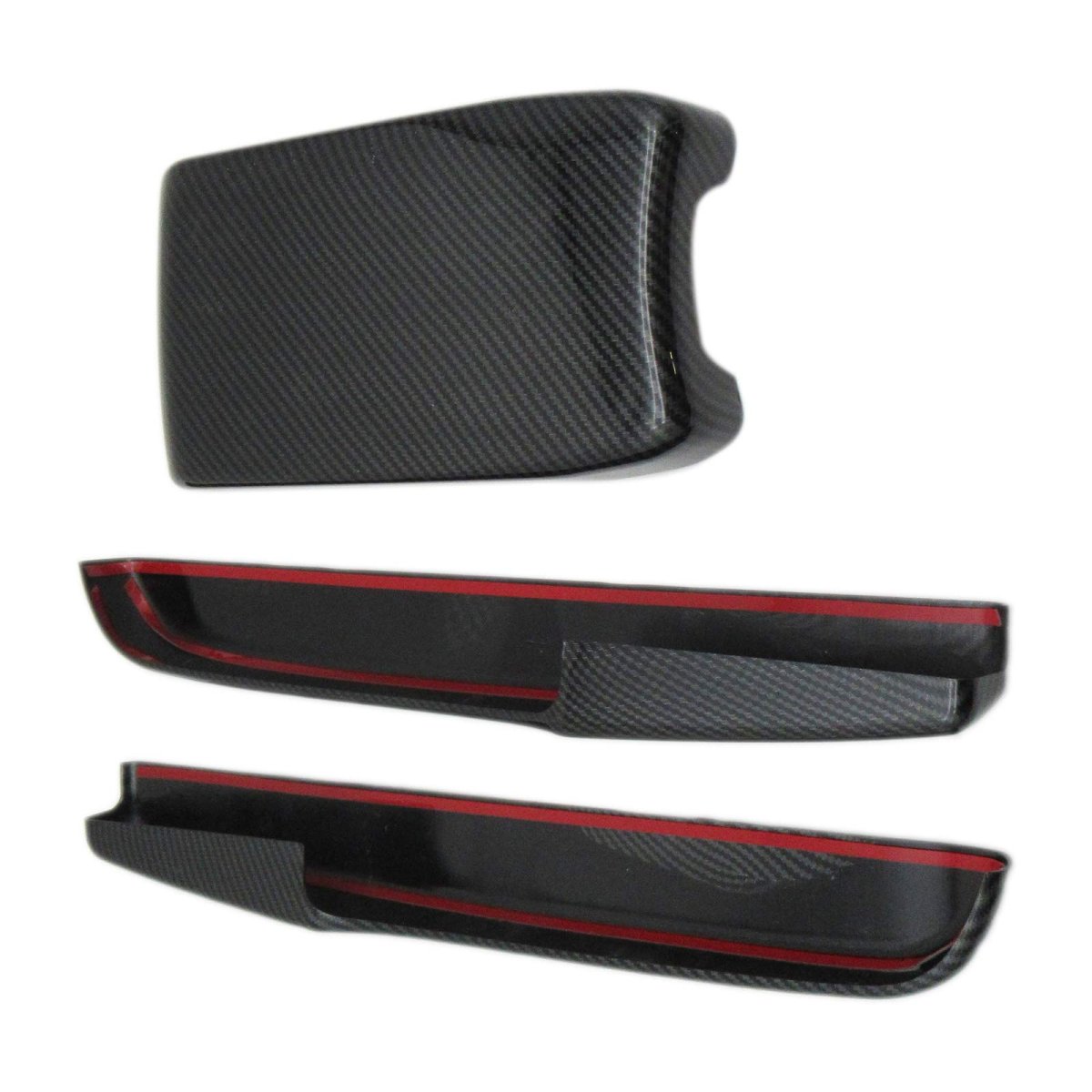 Car Armrest Box Cover Replacement For Honda Civic Ex Coupe 2 Door 1 5l 2019 2020 Carbon Fiber Look Abs Plastic Center Console